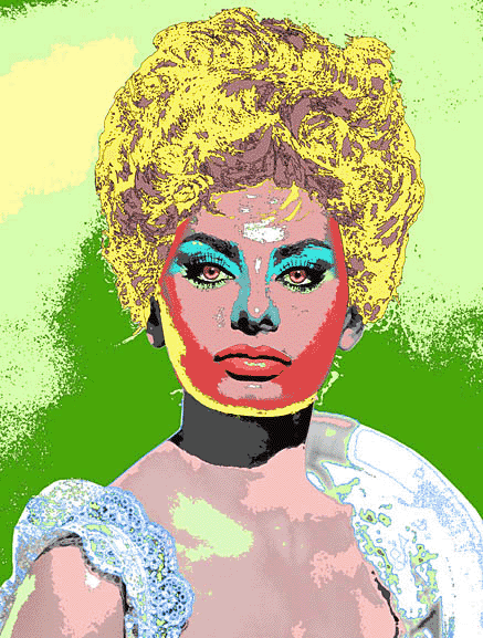 Sophia Loren Pop Art Portrait